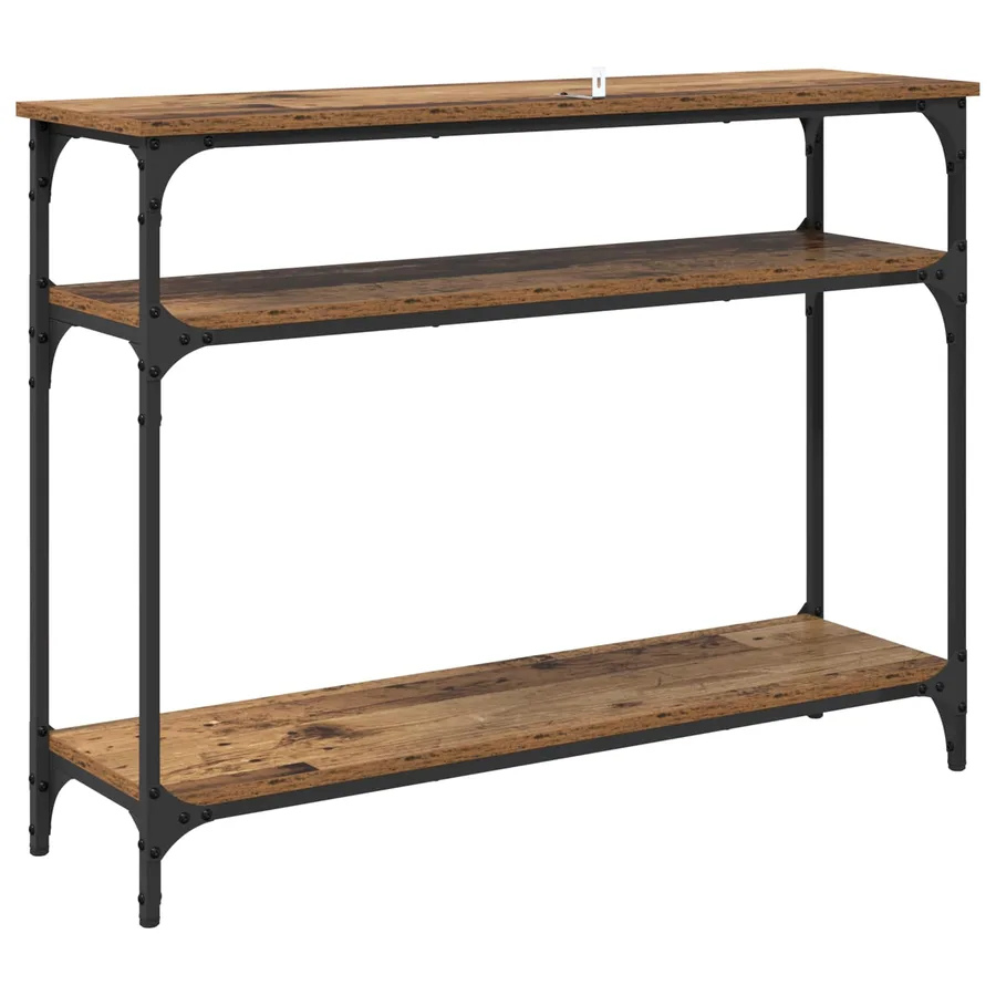 Table console Bois Ancien 100 x 29 x 75 cm Bois d'ingénierie - 7