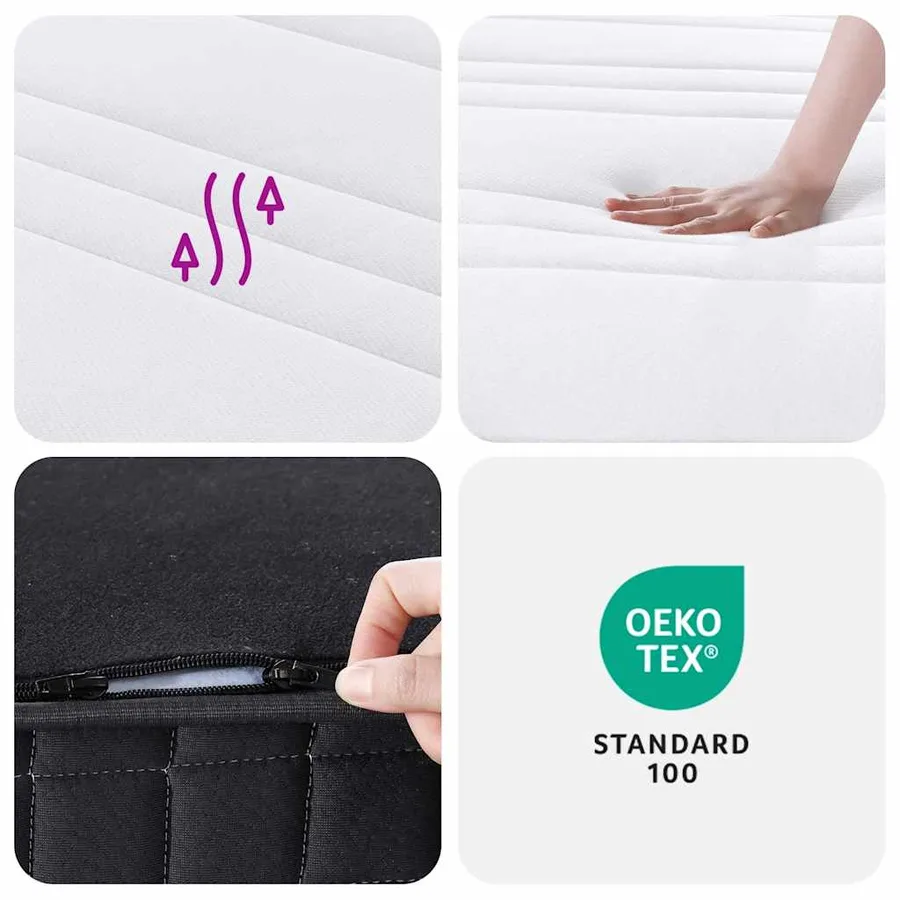 Matelas à ressorts bonnell moyen 140x200 cm - 8