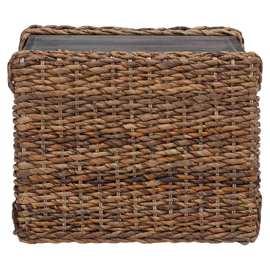 Table basse Naturel 45 x 45 x 45 cm Bois de Mahogany Massif - 5