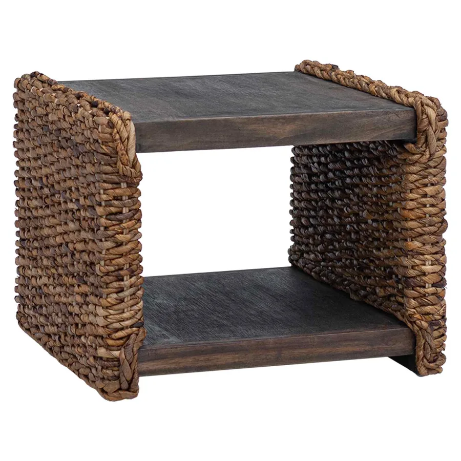 Table basse Naturel 45 x 45 x 45 cm Bois de Mahogany Massif - 6