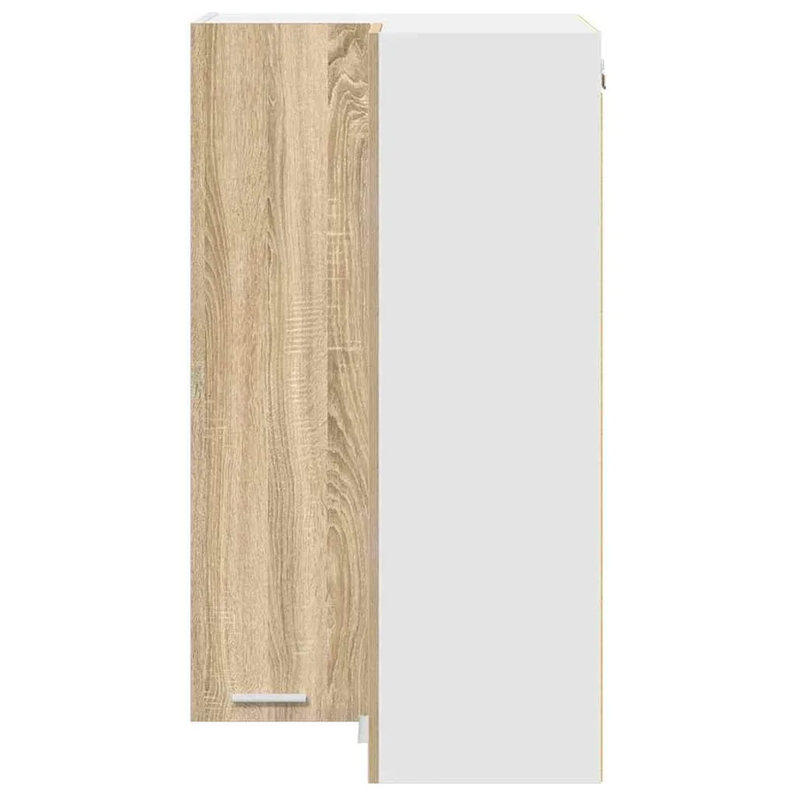 Armoire suspendue Chêne Sonoma et Blanc 57 x 57 x 100 cm - 6