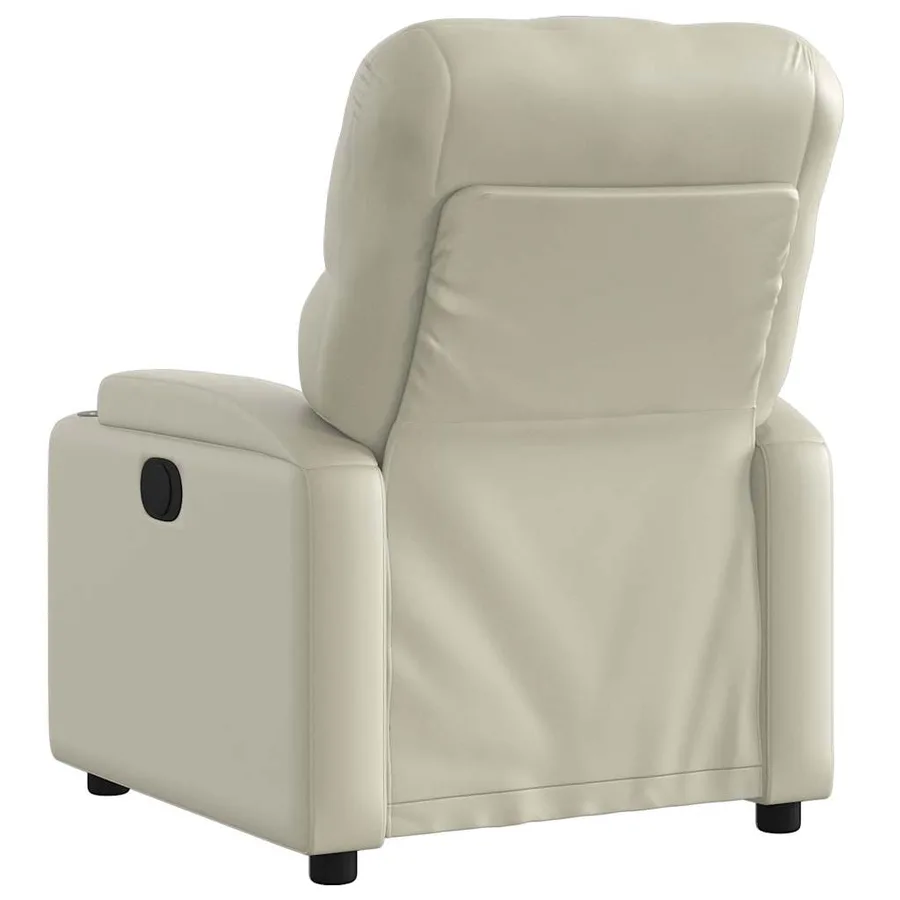 Fauteuil inclinable Crème Similicuir - 3