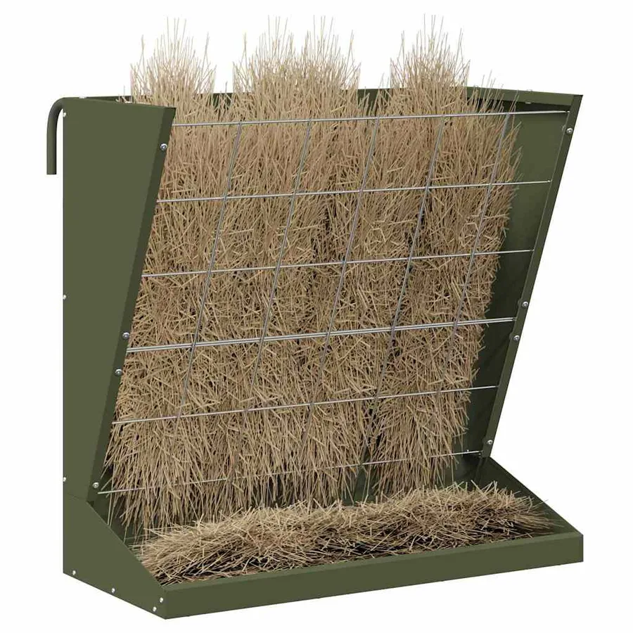 Distributeur de Foin Vert olive 71 x 33 x 70 cm - 3