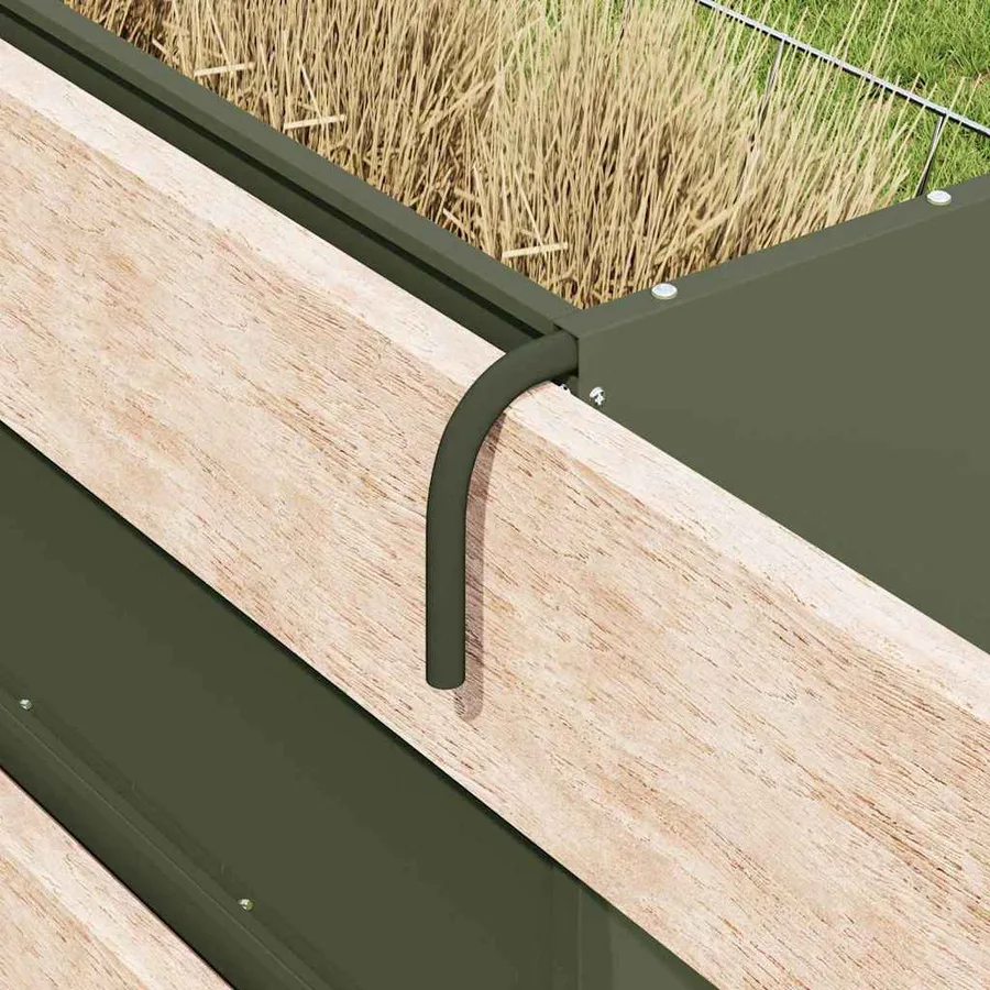 Distributeur de Foin Vert olive 71 x 33 x 70 cm - 4