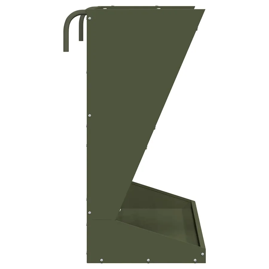 Distributeur de Foin Vert olive 71 x 33 x 70 cm - 6