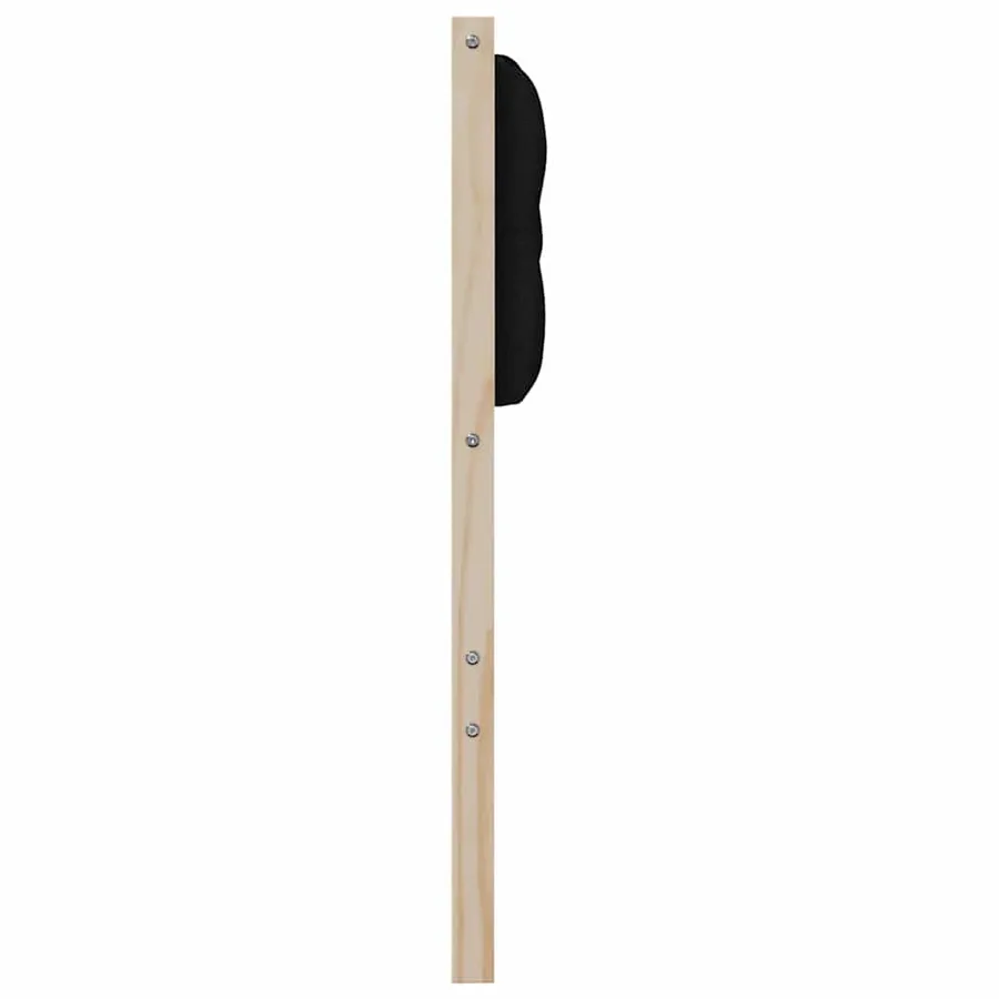 Tête de lit Autre Marron et noir 80 cm Bois massif en pin - 5