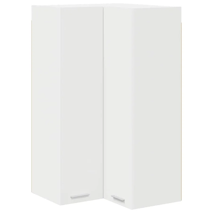 Armoire suspendue Blanc 57 x 57 x 100 cm Bois d'ingénierie - 2