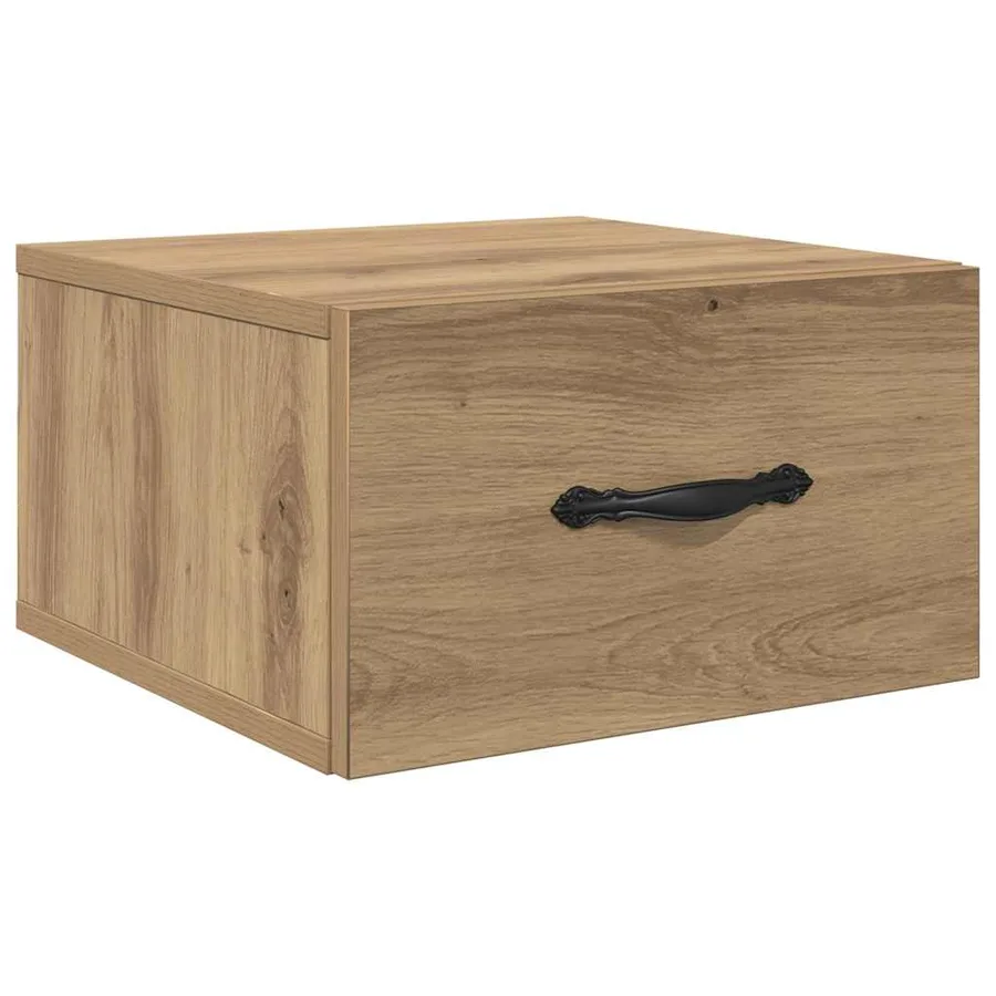 Cabinet de chevet 2 pc chêne artisanal 35 x 35 x 20 cm - 6