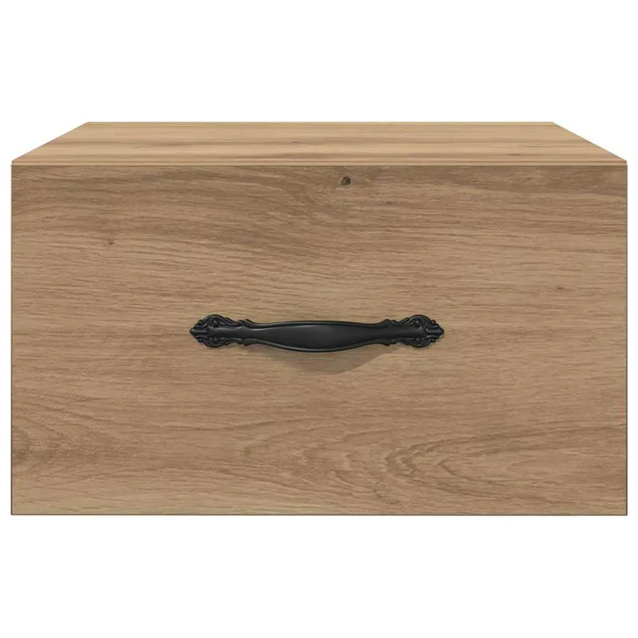 Cabinet de chevet 2 pc chêne artisanal 35 x 35 x 20 cm - 7