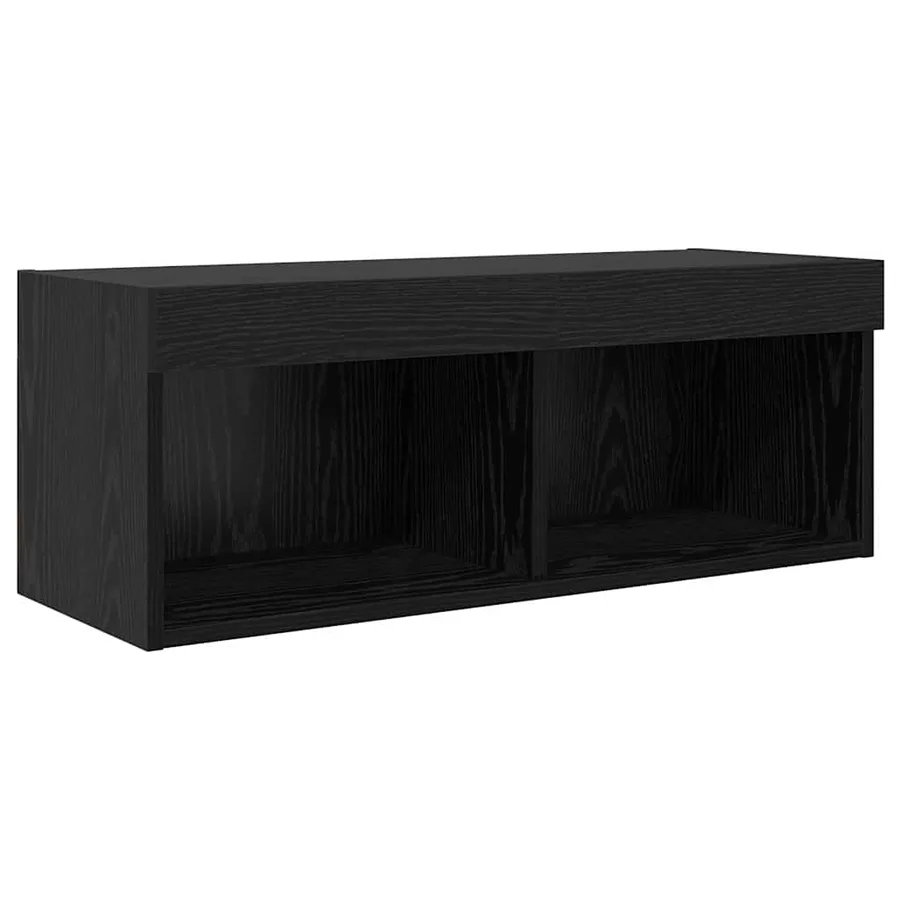 Meubles TV muraux 4 pcs Chêne noir Bois d'ingénierie - 7