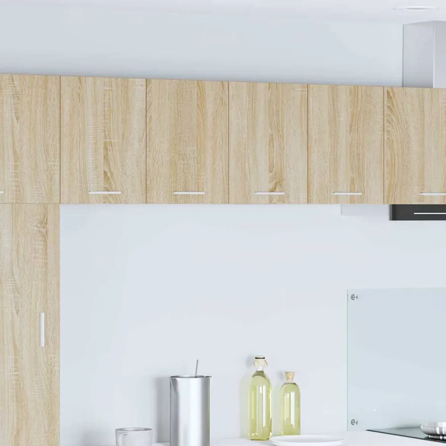 Armoire suspendue 2 pcs Chêne Sonoma et Blanc 60 x 31 x 40 cm