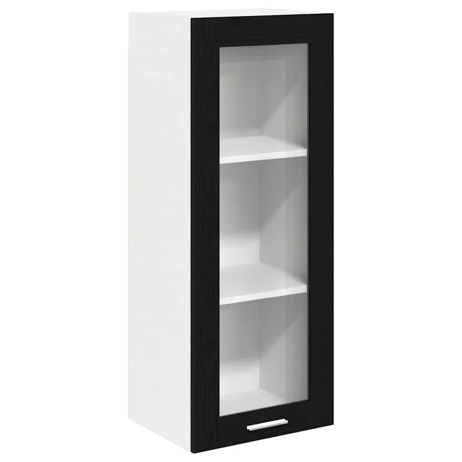 Armoire suspendue Chêne noir 40 x 31 x 100 cm Bois d'ingénierie - 2