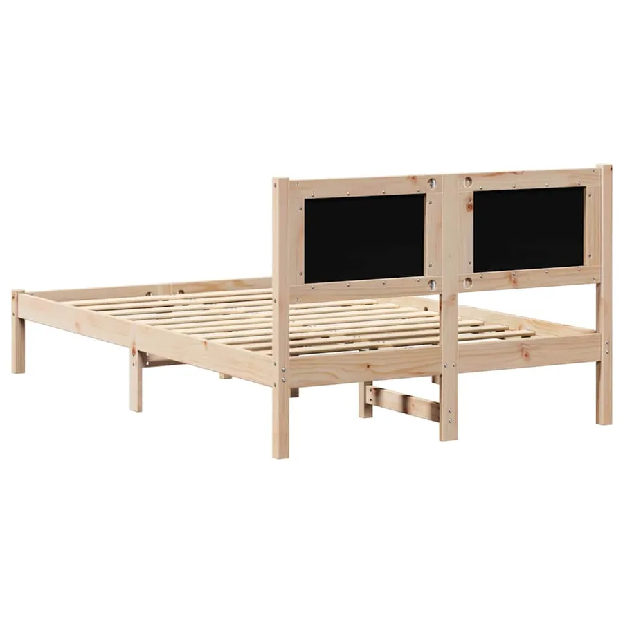 Cadre de lit Gris clair 120 x 200 cm Pin massif - 7