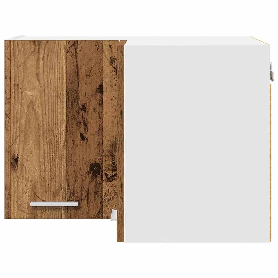 Armoire suspendue Bois ancien et Blanc 57 x 57 x 40 cm - 6