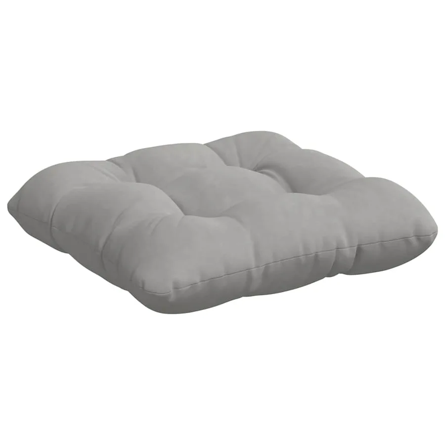 Coussins de siège 4 pcs Gris clair 40 x 40 cm - 5