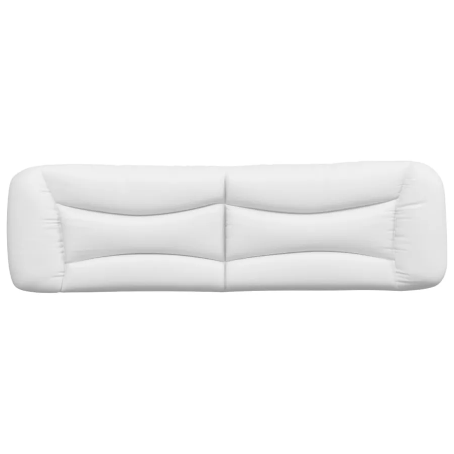 Coussin de tête de lit Hvar blanc 193 cm similicuir - 5