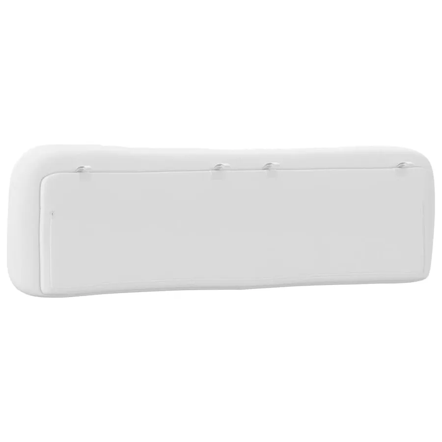 Coussin de tête de lit Hvar blanc 193 cm similicuir - 7