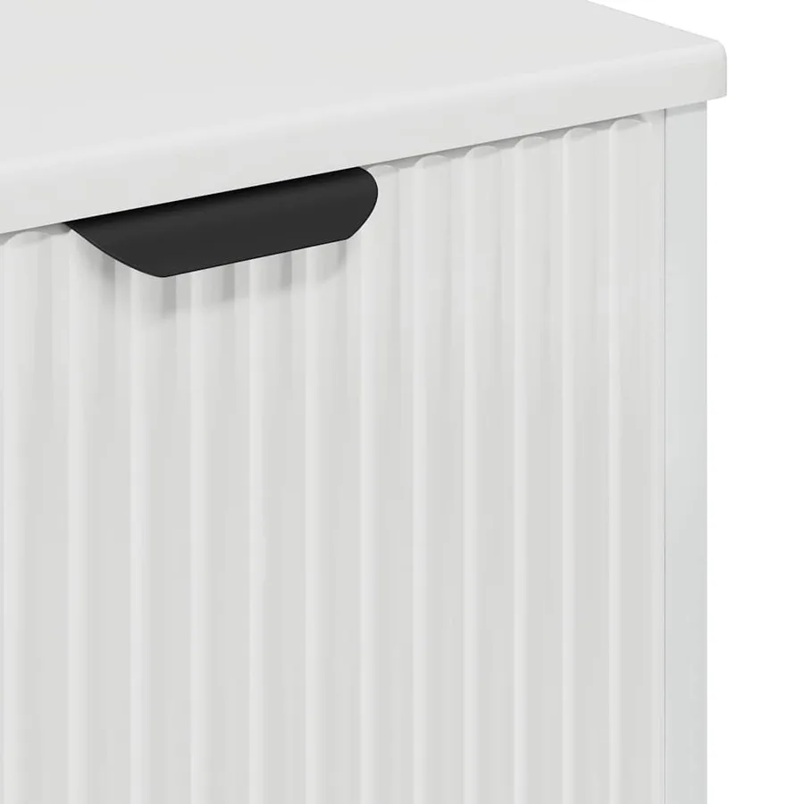 Meuble de Lavabo de Salle de Bain avec stockage Blanc brillant - 11