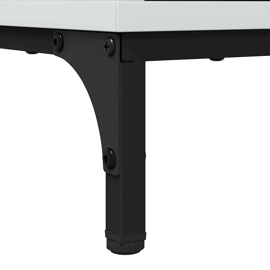 Meuble de Lavabo de Salle de Bain avec stockage Blanc brillant - 8