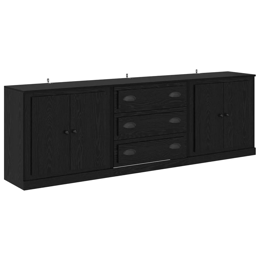 Buffets 3 pcs Chêne noir 210 x 35,5 x 67,5 cm Bois d'ingénierie - 2