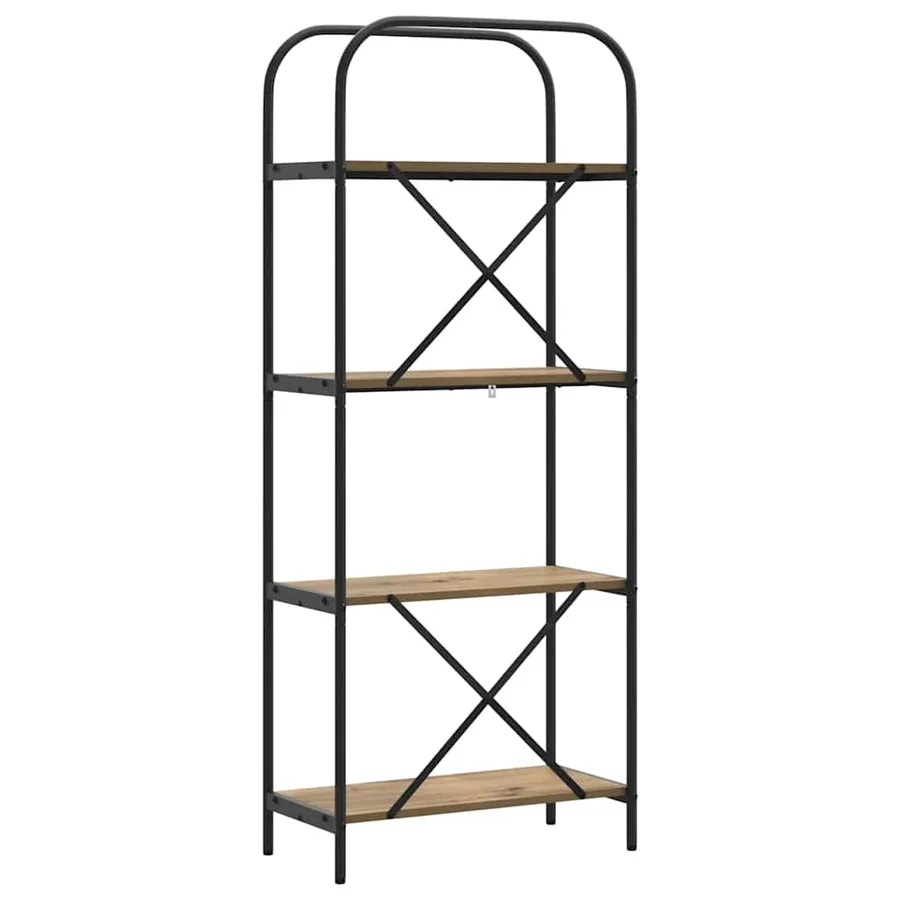 Étagère 4 niveaux 60 x 30 x 146 cm Bois d'ingénierie - 7