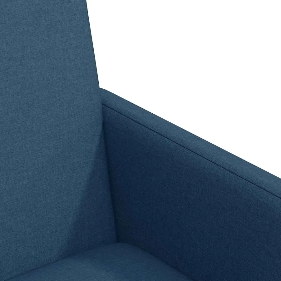Chaises de Salle à Manger avec Roues 2 pcs Bleu 57 x 66 x 94 cm - 7