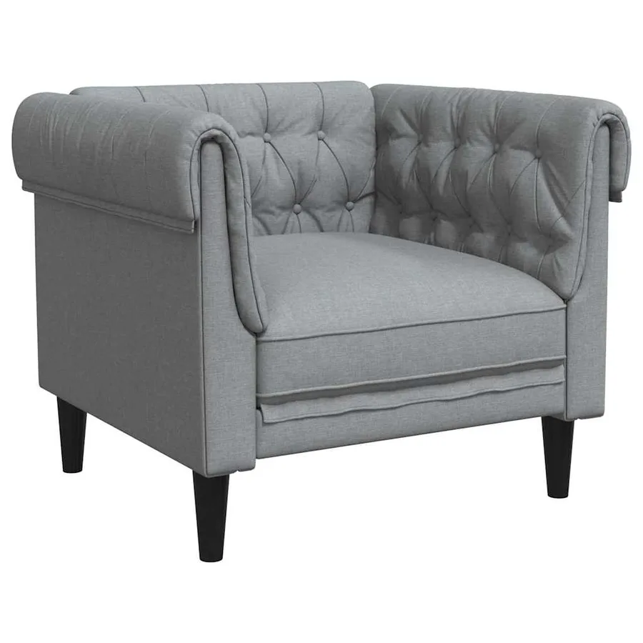 Canapé Gris clair 78,5 x 74,5 x 74,5 cm Polyester - 2