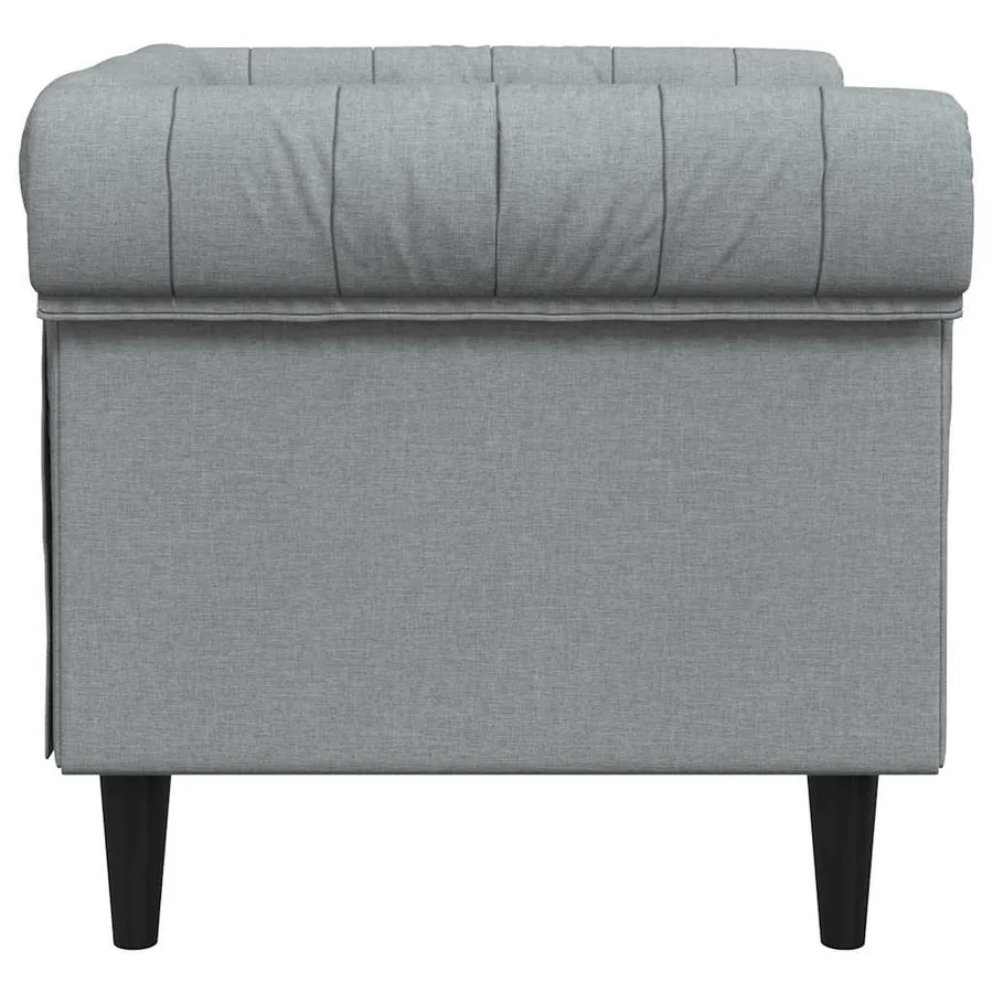 Canapé Gris clair 78,5 x 74,5 x 74,5 cm Polyester - 5
