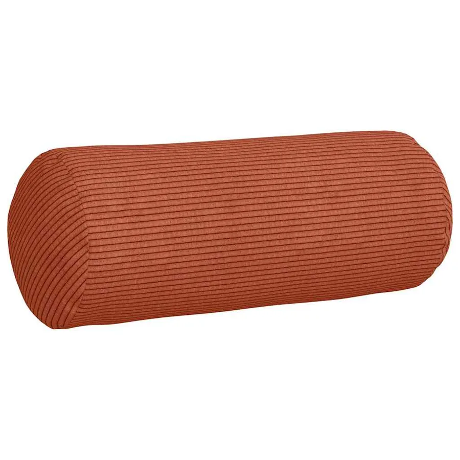 Coussins d'accent 2 pcs Rouge orange Ø 15 x 40 cm - 5