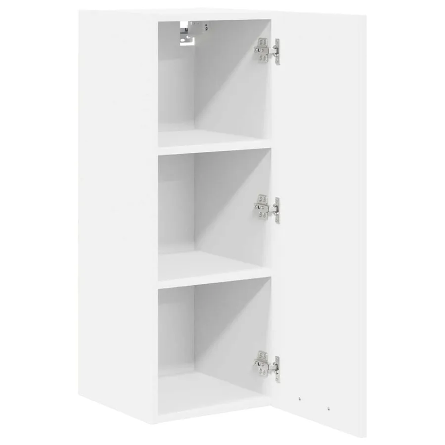 Armoire suspendue Blanc 30 x 31 x 80 cm Bois d'ingénierie - 5