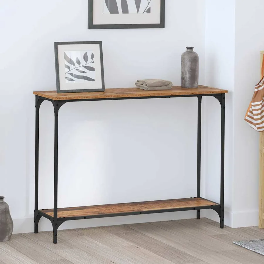 Table console Bois ancien 101 x 30.5 x 75 cm Bois d'ingénierie