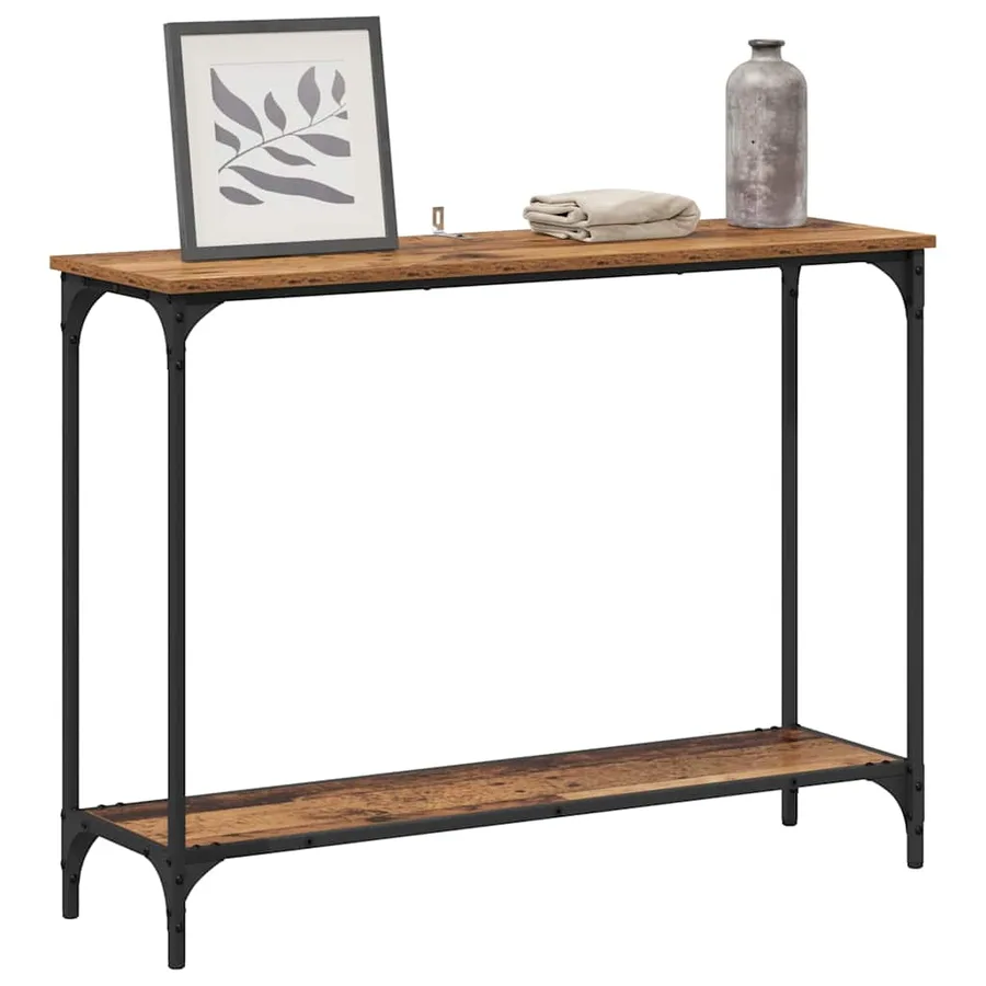 Table console Bois ancien 101 x 30.5 x 75 cm Bois d'ingénierie - 3
