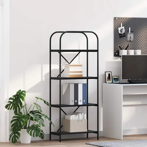 Étagère Chêne noir 60 x 30 x 146 cm Bois d'ingénierie