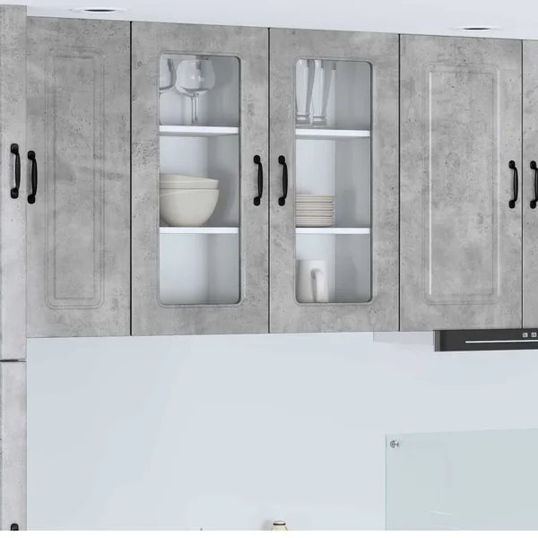 Panneau de lave-vaisselle Kalmar Gris béton 40 x 31 x 80 cm
