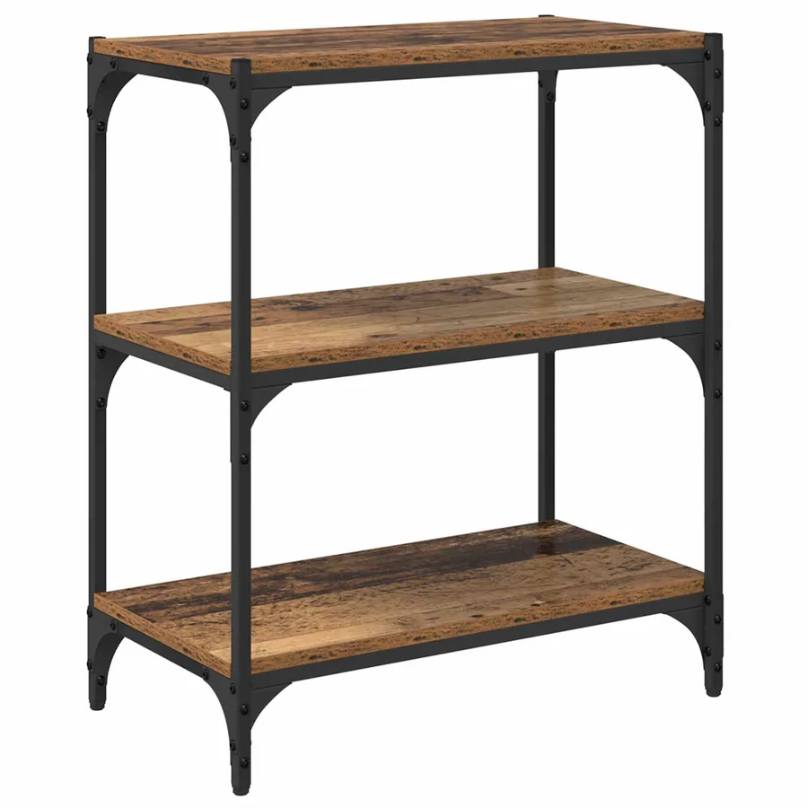 Bibliothèque Bois ancien 60 x 33 x 70,5 cm - 2