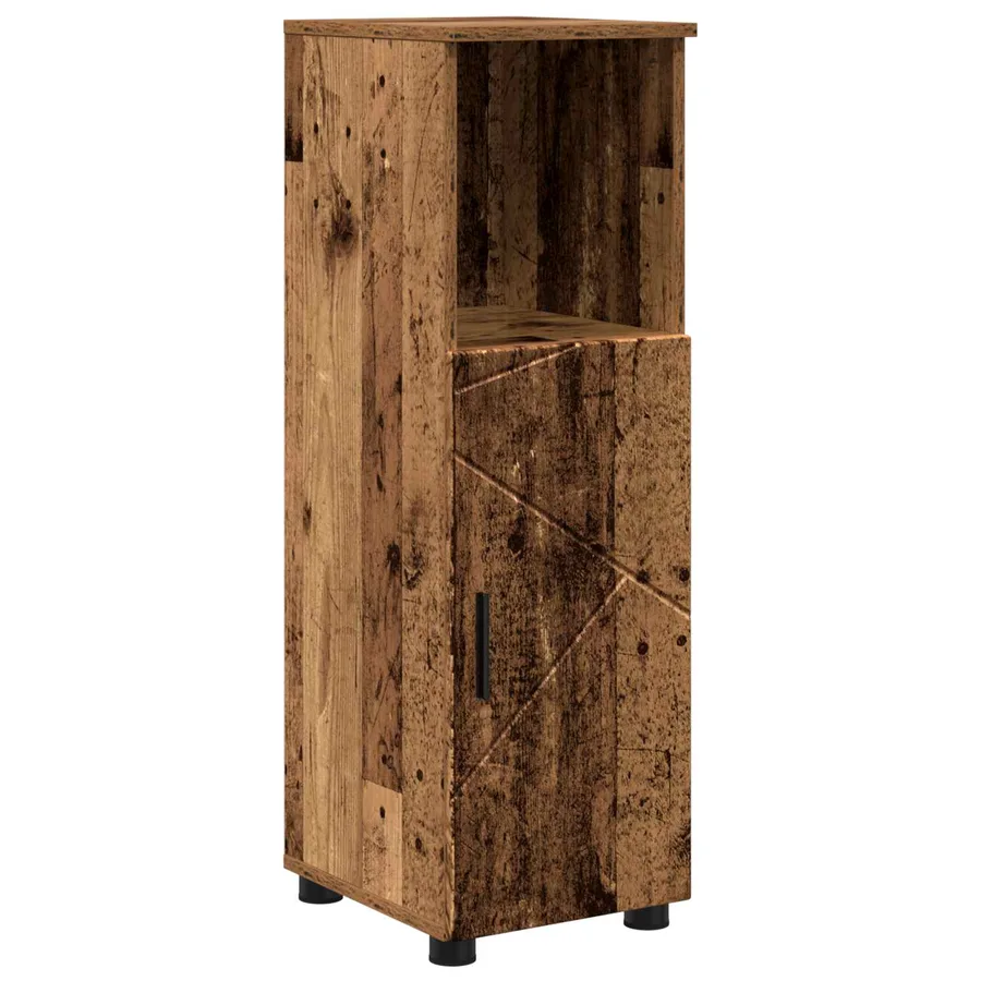 Cabinet de salle de bain avec porte Bois Ancien 30 x 35 x 95 cm - 2