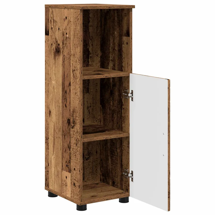 Cabinet de salle de bain avec porte Bois Ancien 30 x 35 x 95 cm - 5