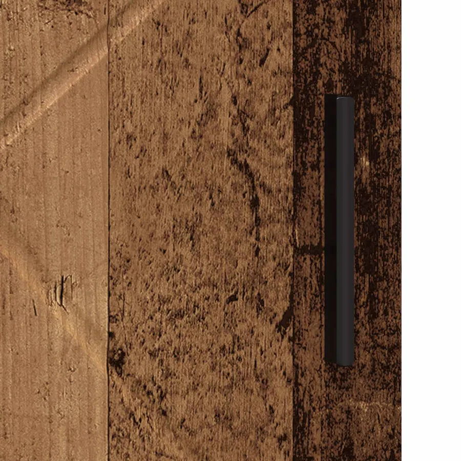 Cabinet de salle de bain avec porte Bois Ancien 30 x 35 x 95 cm - 8