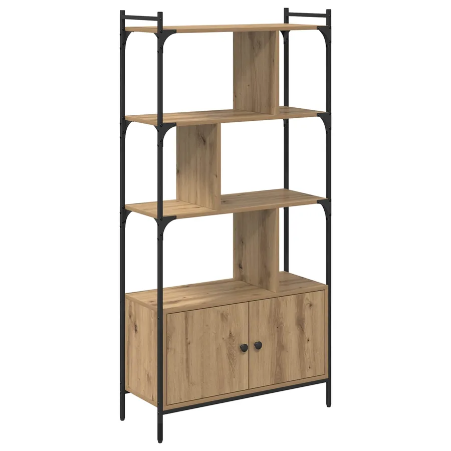 Bibliothèque 6 niveaux 76,5 x 30 x 154,5 cm Bois d'ingénierie - 2