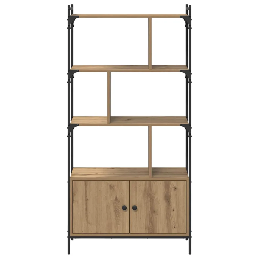 Bibliothèque 6 niveaux 76,5 x 30 x 154,5 cm Bois d'ingénierie - 6