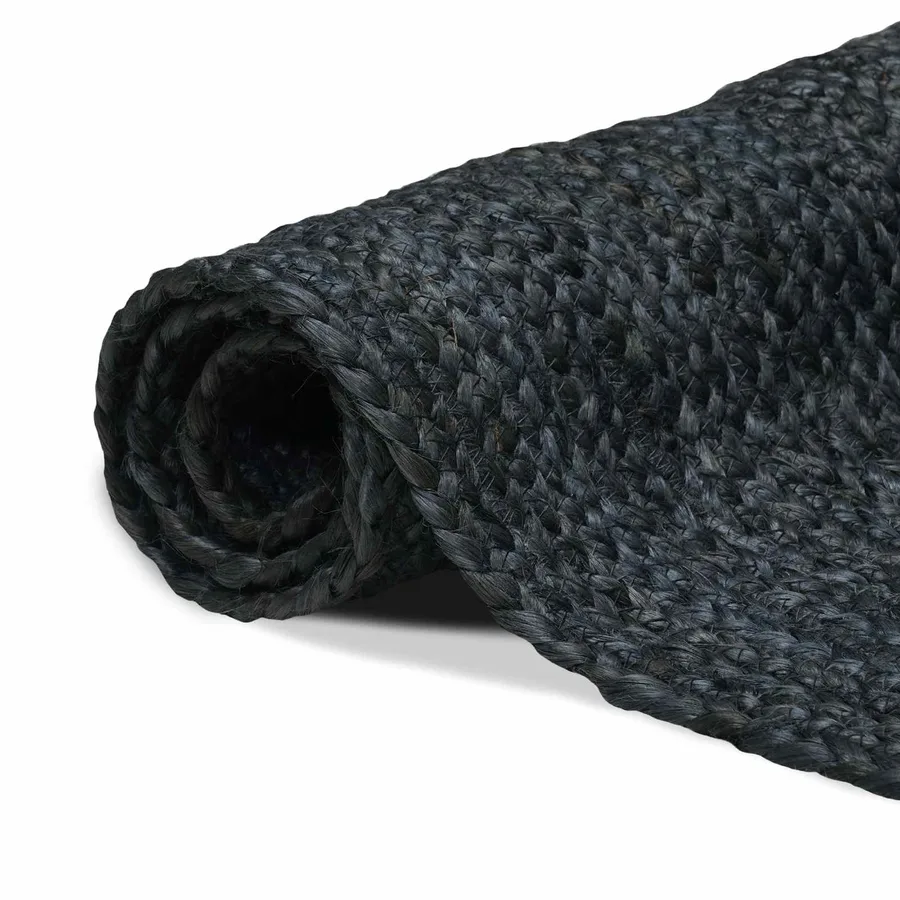 Tapis de surface Rectangulaire Gris foncé 80 x 300 cm Jute - 2