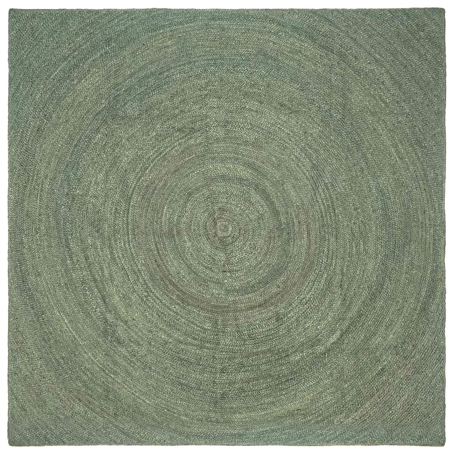 Tapis de surface Vert olive 240 x 240 cm Jute