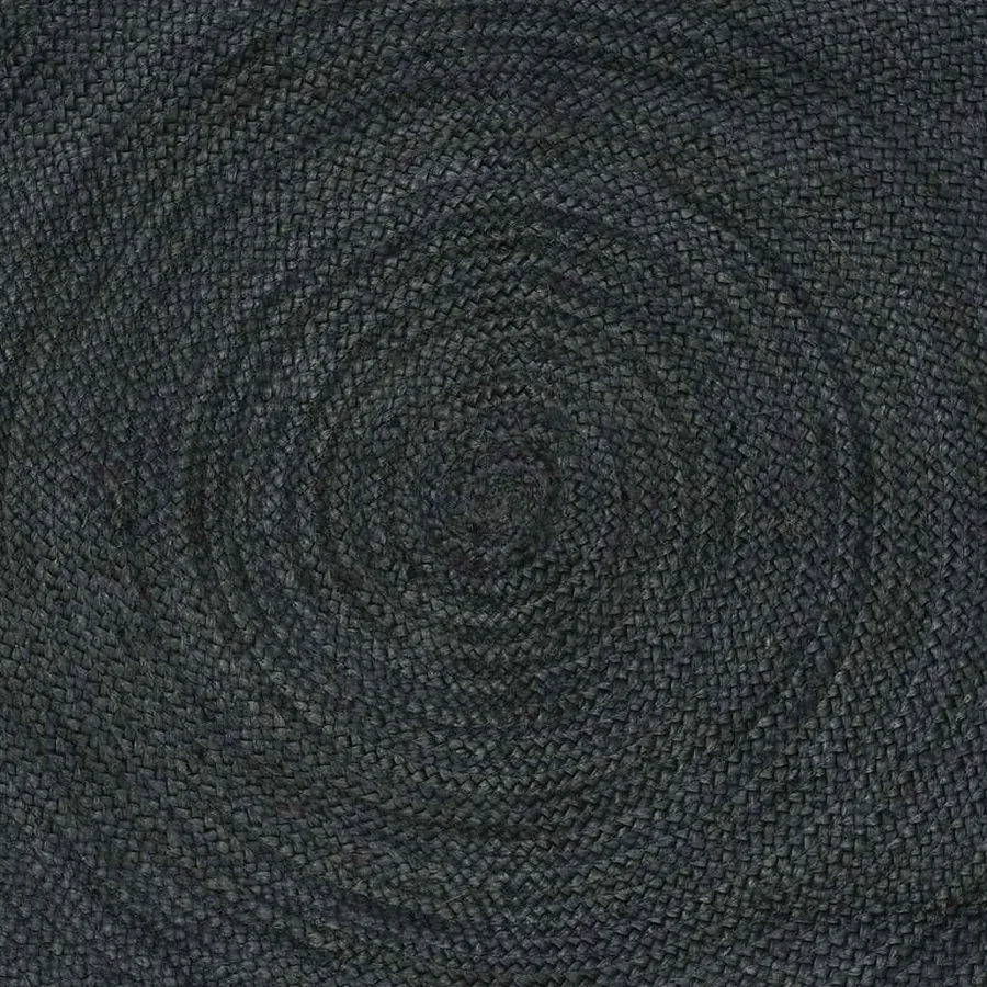 Tapis de surface Gris foncé 240 x 240 cm Jute - 8