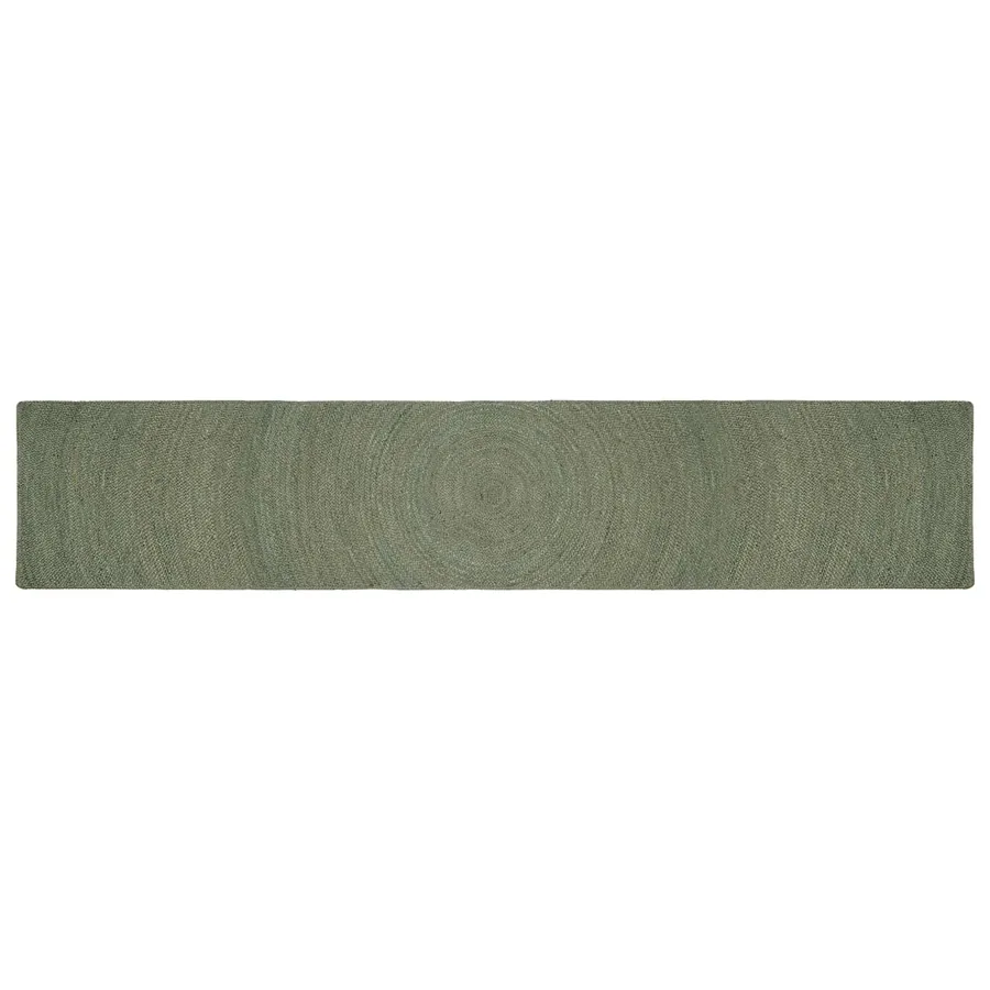 Tapis de surface Vert olive 80 x 400 cm Jute