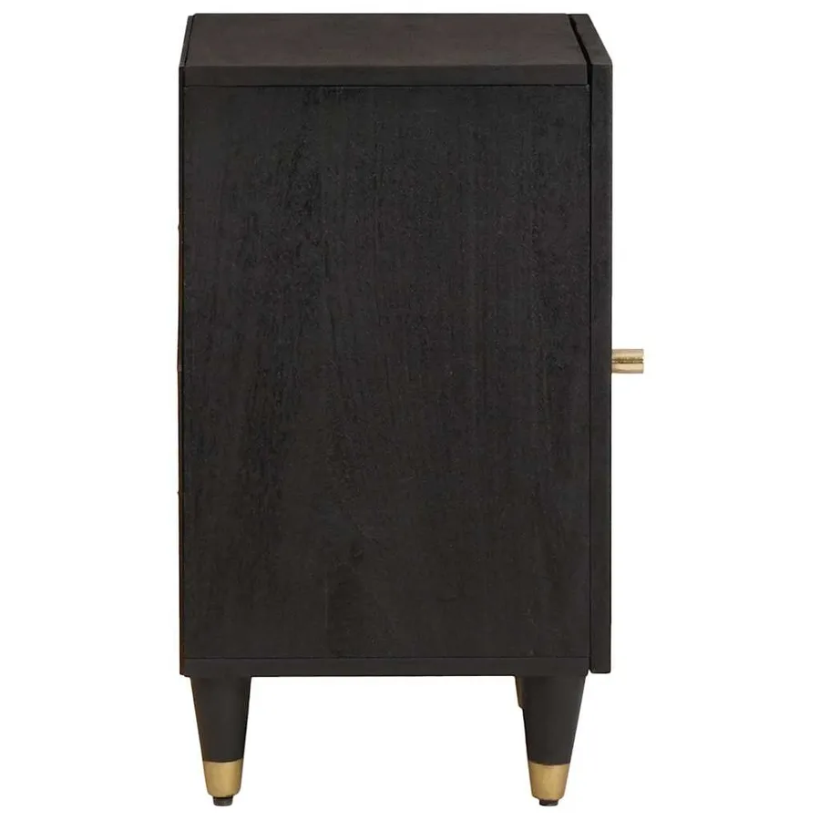 Cabinet de salle de bain avec stockage Noir 38 x 33 x 58 cm - 4