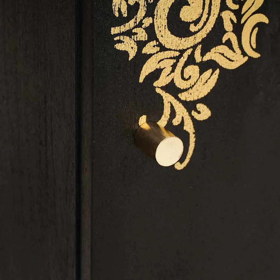 Cabinet de salle de bain avec stockage Noir 38 x 33 x 58 cm - 7