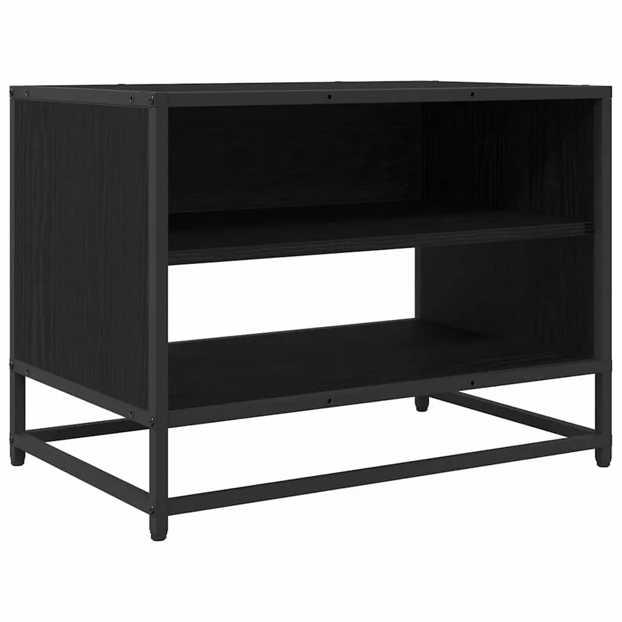 Unites TV Chêne noir 61 x 40 x 46 cm Bois d'ingénierie - 2