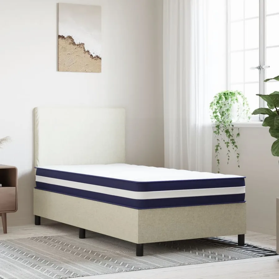 Matelas à ressorts ensachés dureté moyenne 90x190 cm - 2