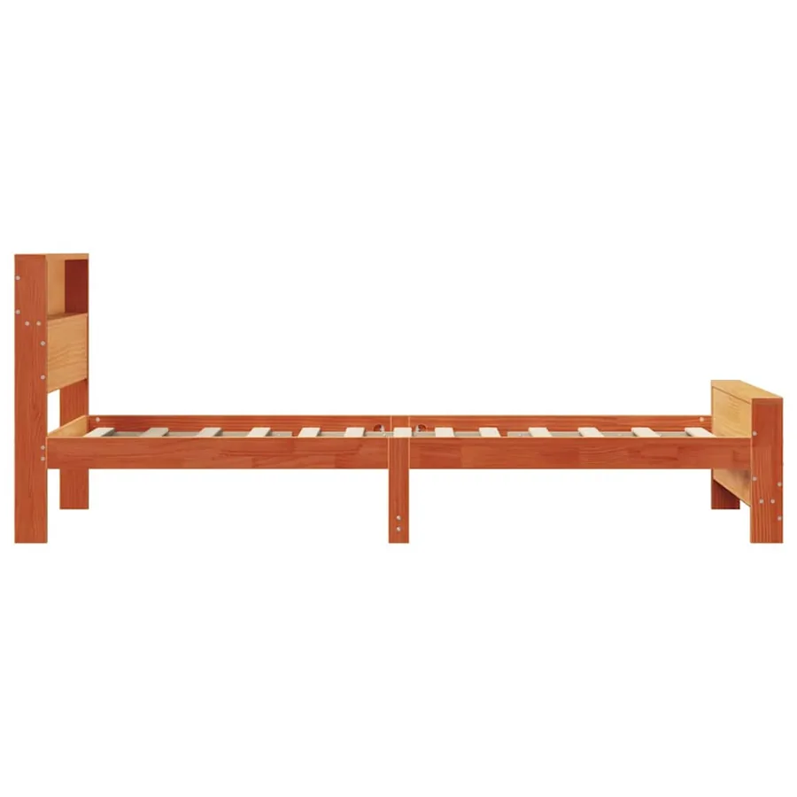 Cadre de lit Brun cire 100 x 200 cm Bois d'ingénierie - 6