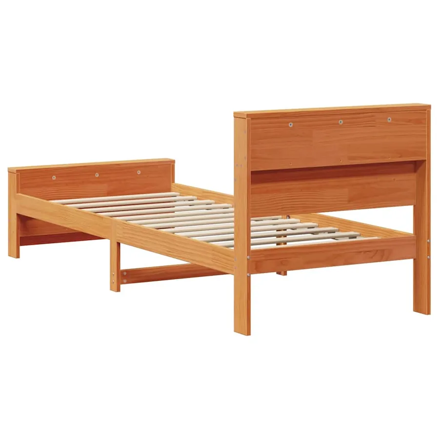 Cadre de lit Brun cire 100 x 200 cm Bois d'ingénierie - 7